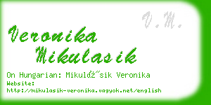 veronika mikulasik business card